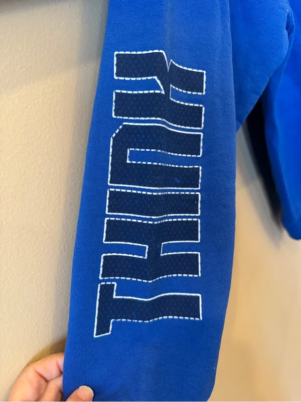 Tate McRae T8 Think Later Blue Tour Pullover Crewneck Sweatshirt Size XL - Image 5