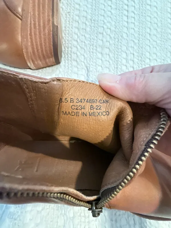 Frye Women's Brown Leather Ankle Boots Size 8.5 B - Image 5