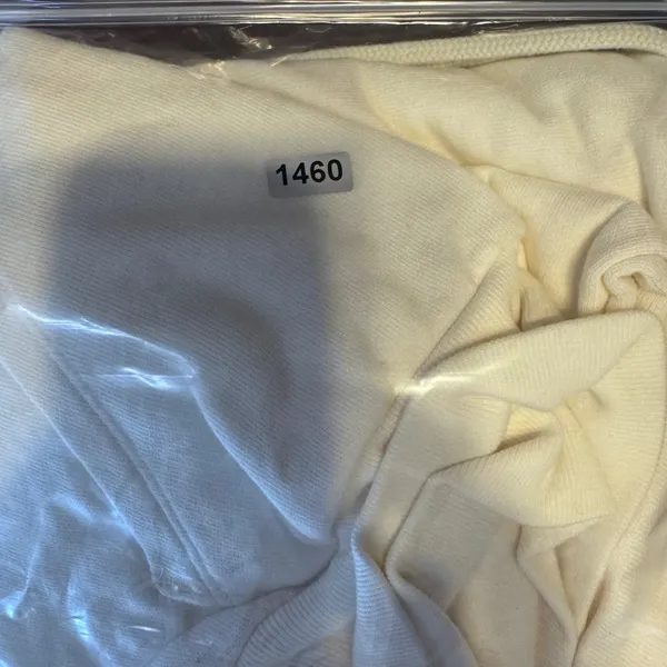 1460‎ | NWT Levis Cropped Relaxed Logo Hooded Sweatshirt Cream Womens M - Image 10