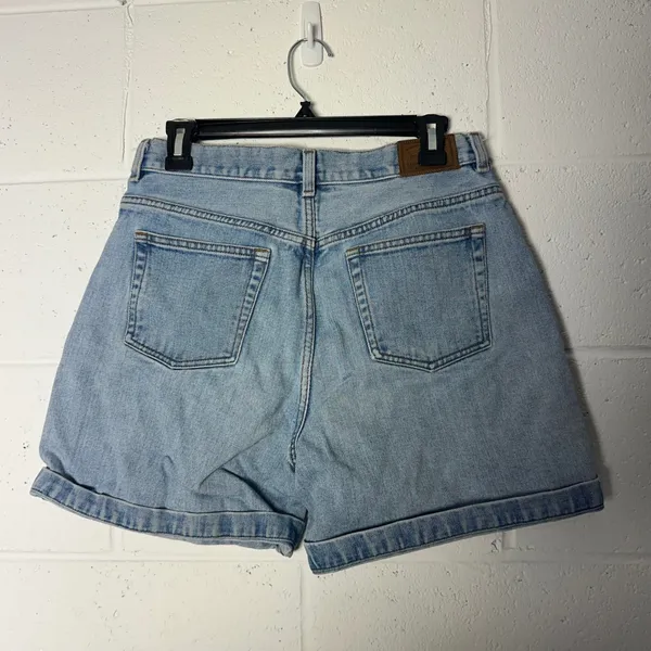 Lauren Jeans Co‎ Ralph Lauren Light Wash Denim Shorts Size 8 Cuffed vintage - Image 3