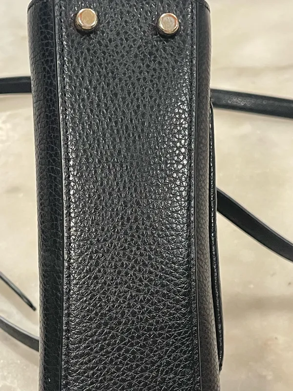 Nwt Coach Purse C8687 Mini Lane Top Handle Pebble Snake Leather Black - Image 8