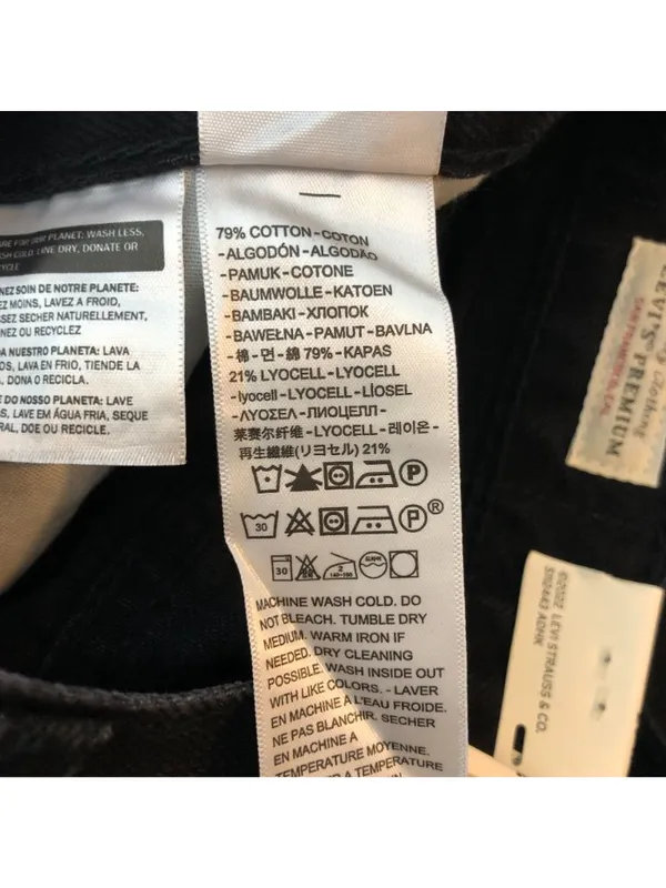 Levi's Womens Jeans High Loose Flare Wide Leg High Rise Black 29 - Image 5
