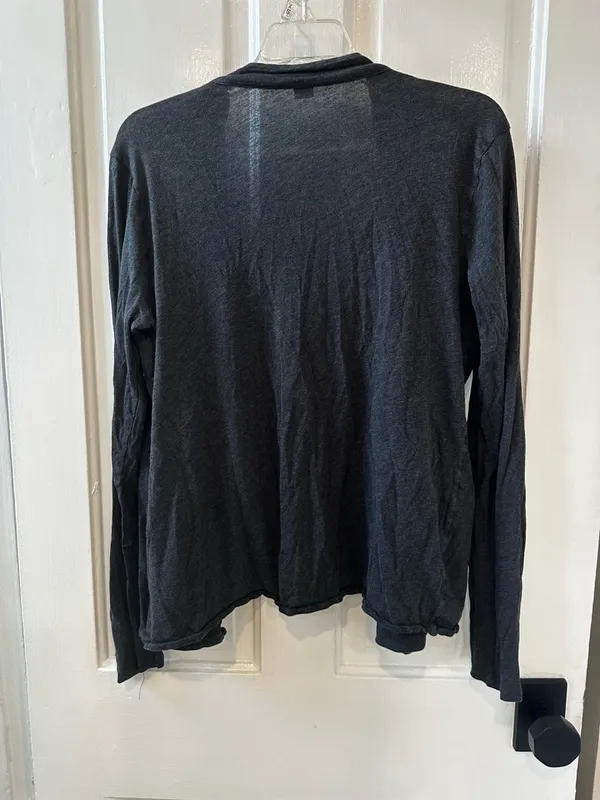 J. Crew Charcoal Open-Front Draped Cardigan - Image 2