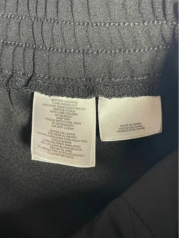 Anne Klein Womens Black Stretch Ankle Pants Size Large Pull On Elastic Waist - Image 9