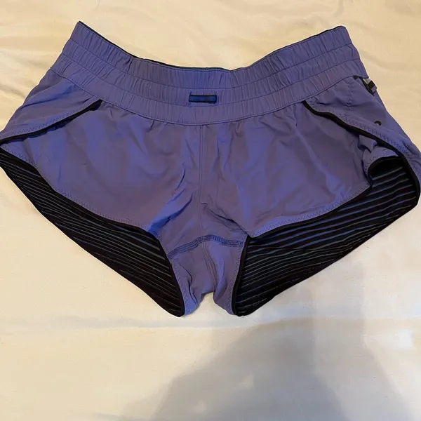 Lululemon Stylish Blue Athletic Shorts - Image 4