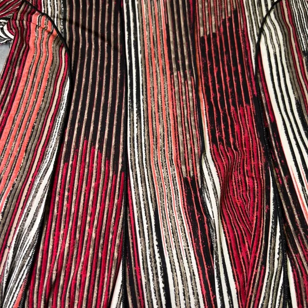 Sami & Jo Womens Size Small Dress Abstract Vertical Stripe Knee Length‎ Stretch - Image 8