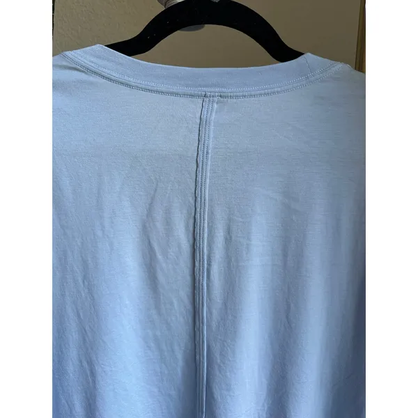 Lululemon All Yours Blue Cotton Women’s Short Sleeve T-Shirt - Image 4
