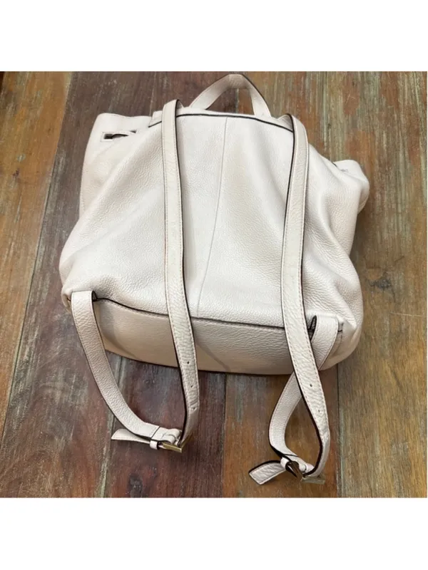 Kate Spade Beige Leather Backpack Purse - Image 7