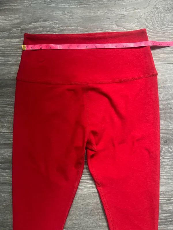 Beyond Yoga Red Space Dye Active Gym Pilâtes Workout Exercise Leggings Size XL - Image 6
