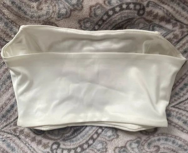 SheIn White Corset Tube Top - Image 2