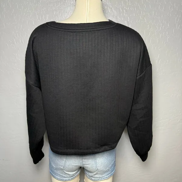 Old Navy Bounce Fleece Crew-Neck Cropped Sweatshirt, M Petite, 832528 - Image 2