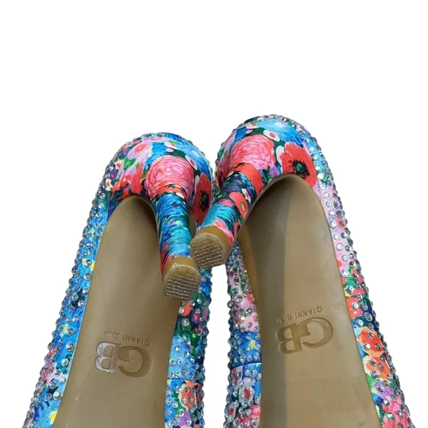 Gianni Bini Shoes Womens Size‎ 6.5 Floral Rhinestone Pumps Stiletto Heels - Image 11