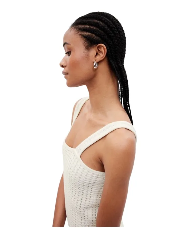 Gap Crochet Mini Dress. Off White Size Medium NWT - Image 3