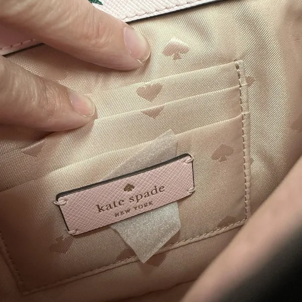 New Kate Spade Staci Square top handle pineapple crossbody bag pink‎ multi - Image 9