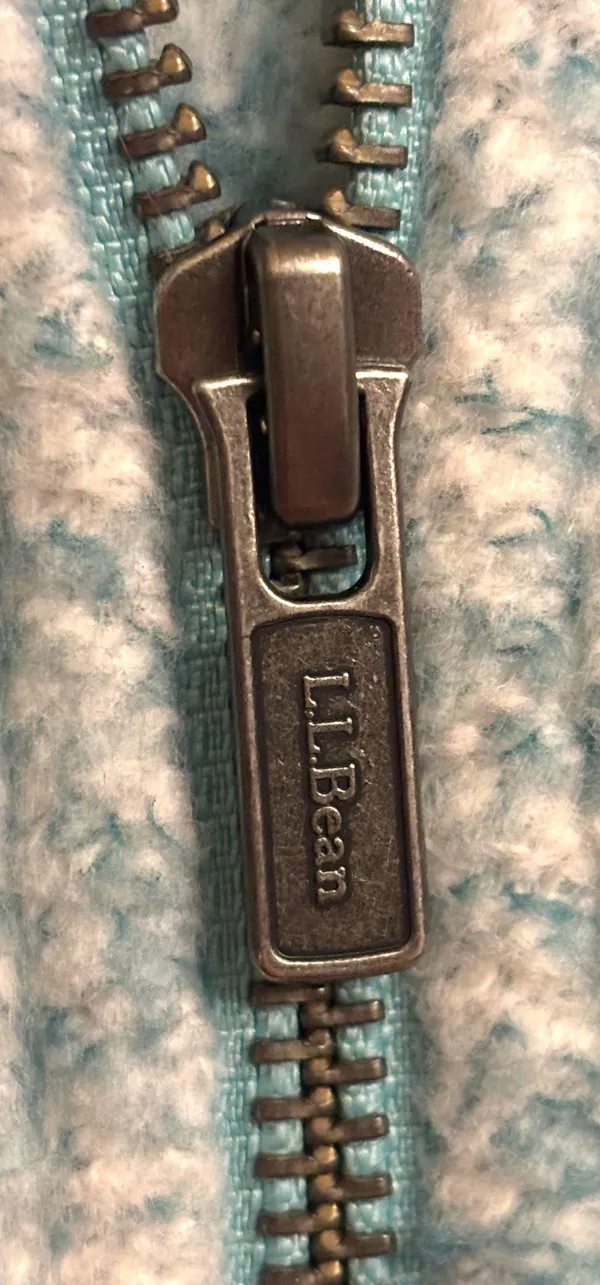 LL Bean Women’s Small Mottled Full Zip Fleece Cardigan Heathered Gorpcore Fitted - Image 8