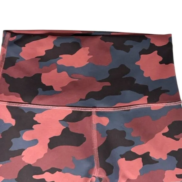 Lululemon Leggings 4 Wunder Under Camo High Rise‎ Black Red Blue - Image 9