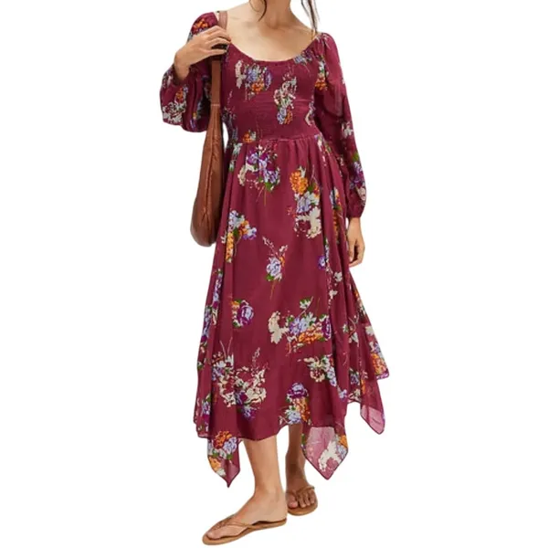 Free People Floral Morning Glory Maxi Dress Size Large - Image 8