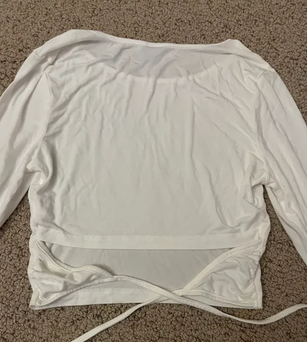 Long sleeve crop top White Size M - Image 2