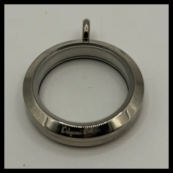 Origami Owl Floating Locket Pendant Womens‎ Large Silver Stainless Steel Memory - Image 3