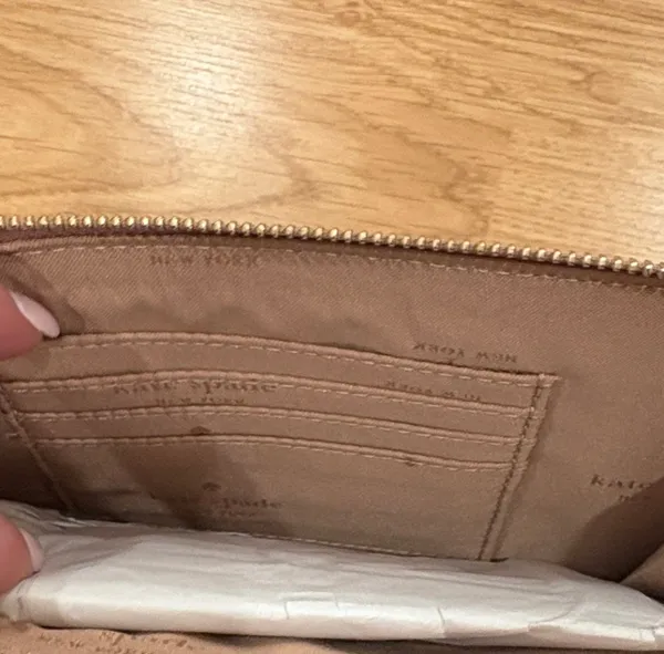 Kate Spade Tan Leather Wristlet - Image 3
