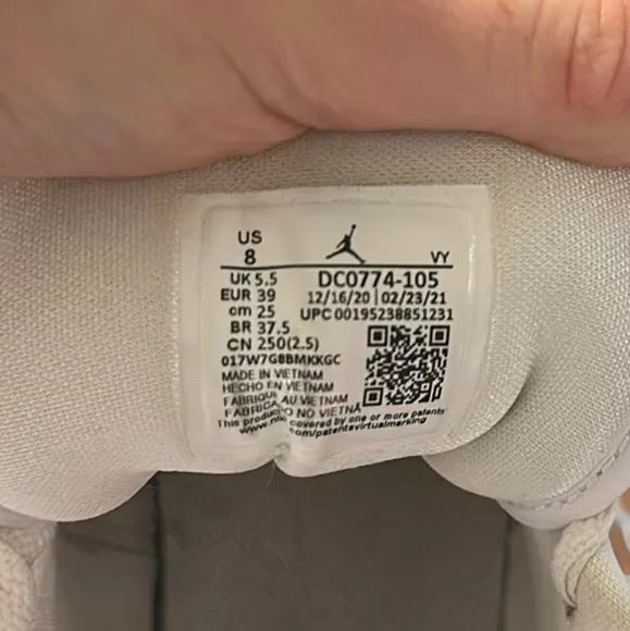 Nike Air Jordan 1 Wolf Gray - Image 6