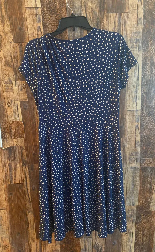 Kaileigh women's blue Polka dot dress size large 39 length x 18 width - Image 3
