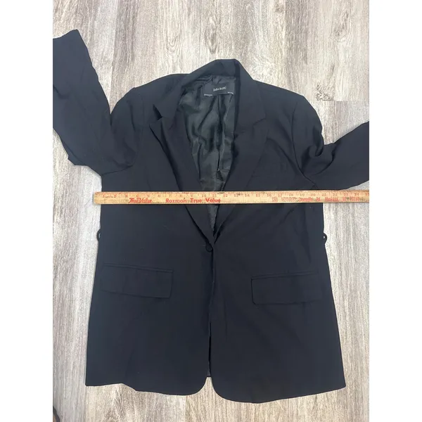 Zara‎ Women's  Black Single Button Tailored Blazer Jacket Size Medium Pocketed - Image 6