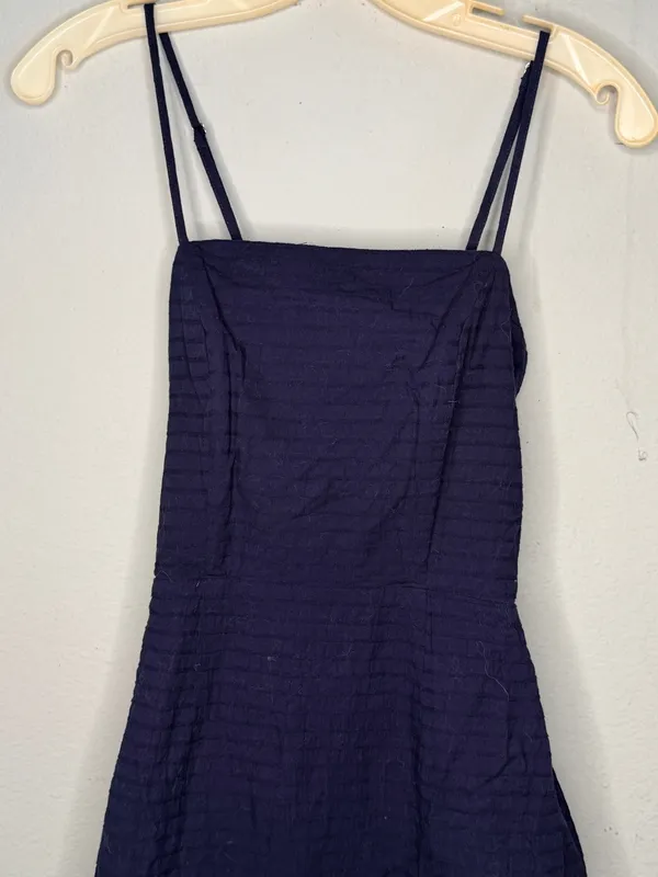 Selfie Leslie Navy Cotton Dress - Image 2