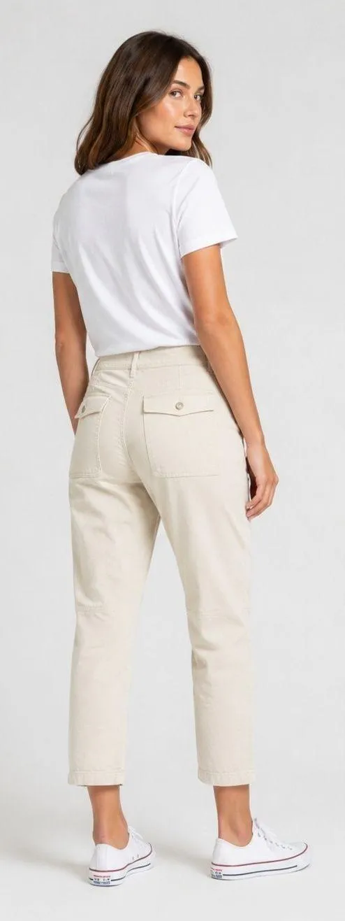 White House Black‎ Market Pret-A-Jet High Rise Slim Ankle Khaki Utility Pants 8 - Image 2