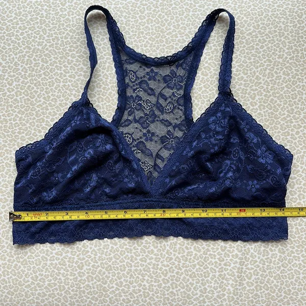 Navy Racerback Bralette Size L - Image 5