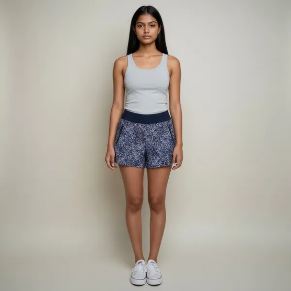 Athleta Women’s Size 10 Printed Hiking Shorts Zip Pockets Stretch Activewear - Image 3