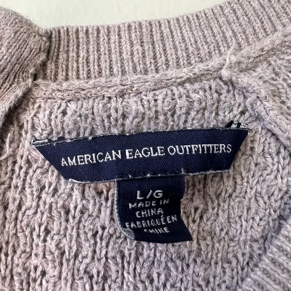 American‎ Eagle Outfitters Womens Knitted Sweater L/G Gray - Image 2