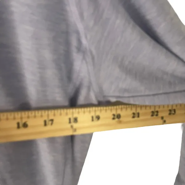 New Balance Size M‎ Half Zip Funnel Neck Long Sleeve Light Blue Pullover Sweater - Image 7