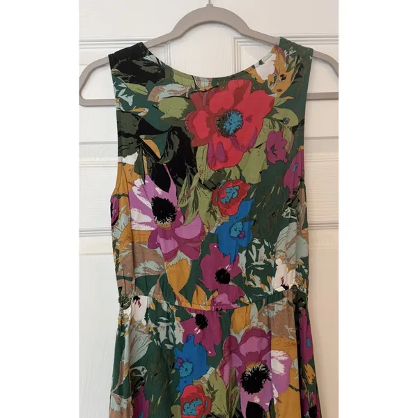 Anthropologie Tracy Reese Faux Wrap Dress Floral Ruffle‎ Boho Festival Wedding S - Image 6
