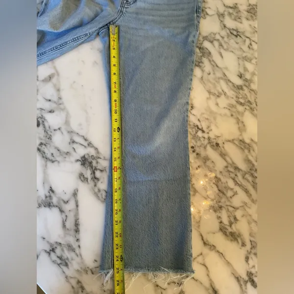EUC J.Crew Tall 9" demi-boot crop jean in Ruby wash Sold Out Sz 28 Broken Zipper - Image 7