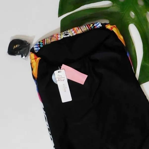 NWT!! PILYQ Inca Halter or Strapless One Piece Swimsuit Colorful Vacation Small - Image 8