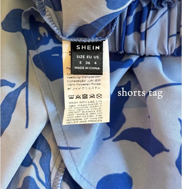 Shein 2 piece floral set - Blue Size S - Image 4