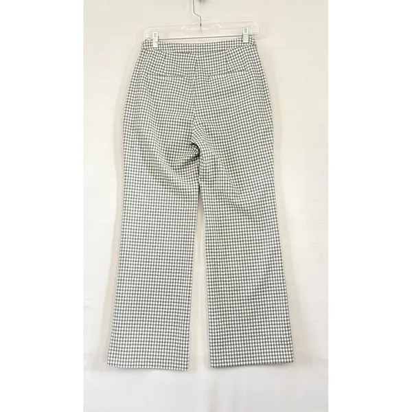 Wilfred Aritzia Gingham Wide Leg Trousers Black White‎ Checkered Side Zip Small - Image 2
