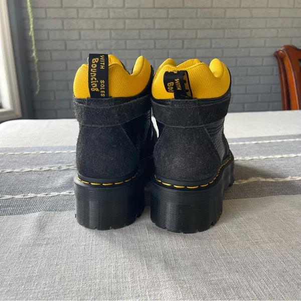 NEW Dr. Martens Zuma Hiker Quad Platform Boots Black Women’s Size 8 - Image 5