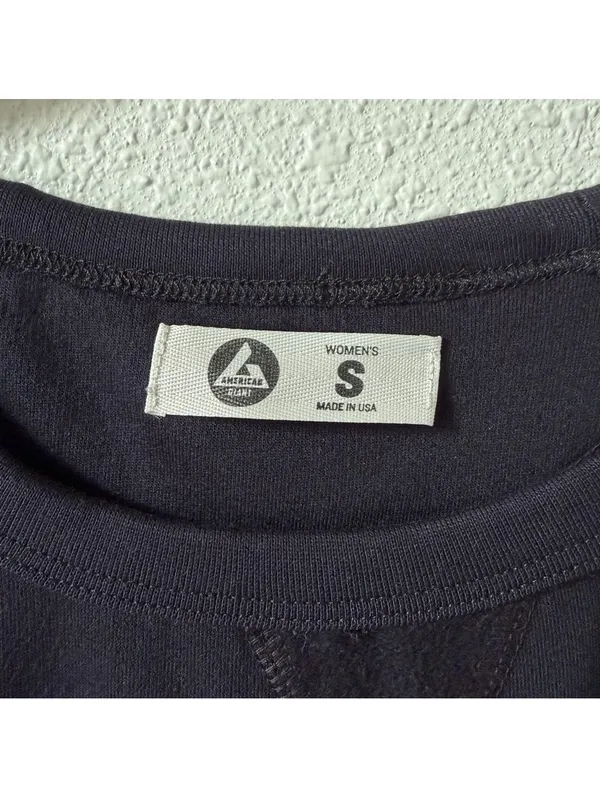 American Giant Crewneck Sweatshirt Size Small Black Minimalist Casual Cotton - Image 5