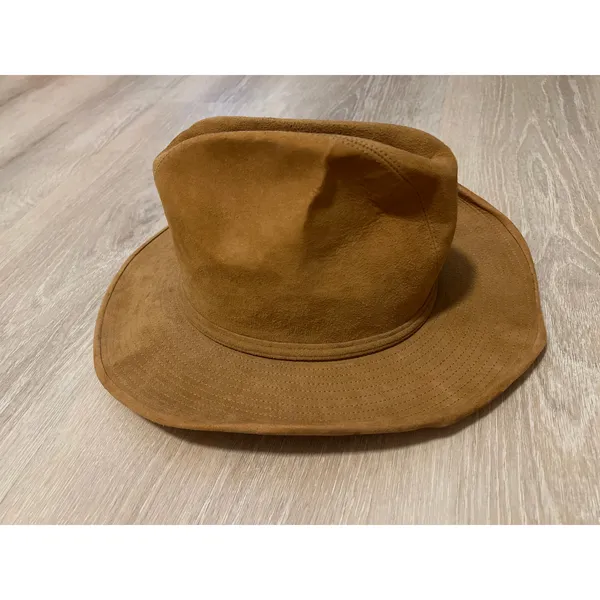 Georgetown Vintage Suede Cowboy Hat Tan Brown Cattleman Tejana Size 6 7/8 Small - Image 3