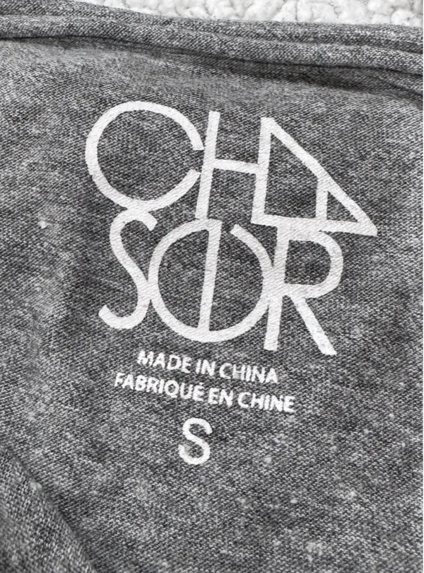 Chaser Grey Skull Graphic T-Shirt - Image 6