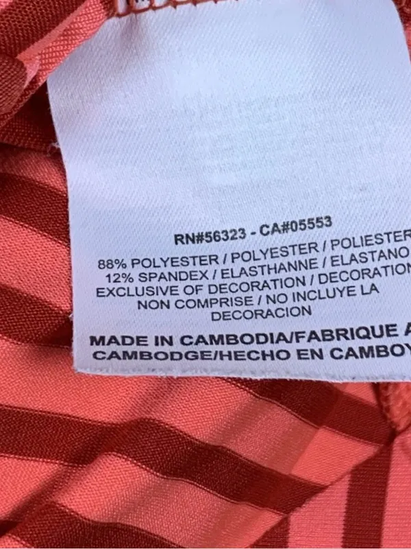 Nike Golf Tour Performance Dri-FIT Womens Medium Striped Quarter Zip Polo Top - Image 8