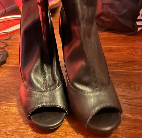 Forever 21 Ankle Booties heel peep toe - Image 2