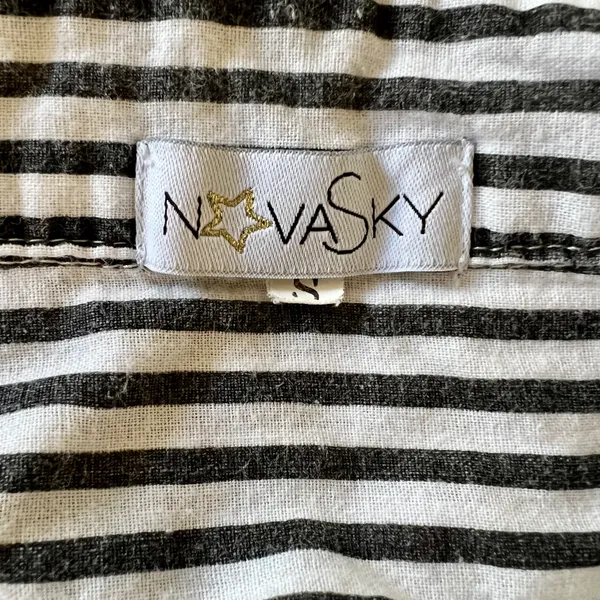 Nova Sky Striped Button Up Top - Image 11