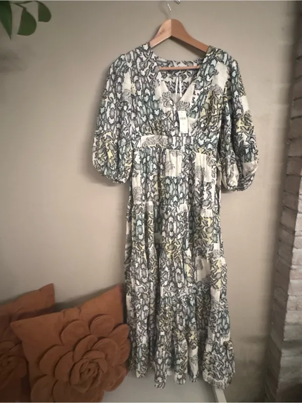 BY ANTHROPOLOGIE Vneck Textured Boho Dress - Image 2