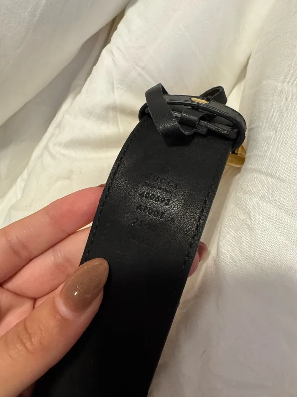 Gucci Belt Black Leather - Image 4