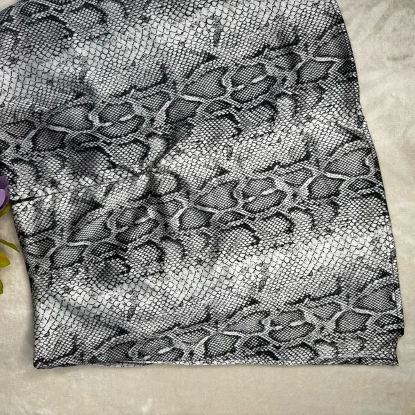 Altard State Black and White Snake Print Skirt - Image 10