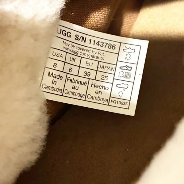 UGG Alameda Mini Boot Chestnut Fur‎ Lined Size 8 NEW - Image 6