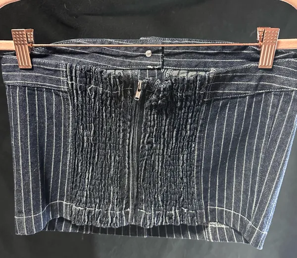 Edikted Strapless denim Top  - Image 4